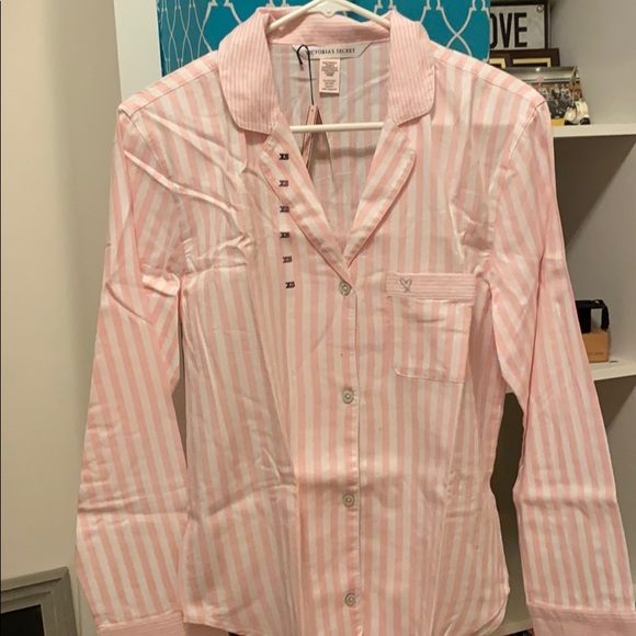 Victoria Secret Pajama Long Sleeve Shirt - Picture 1 of 4